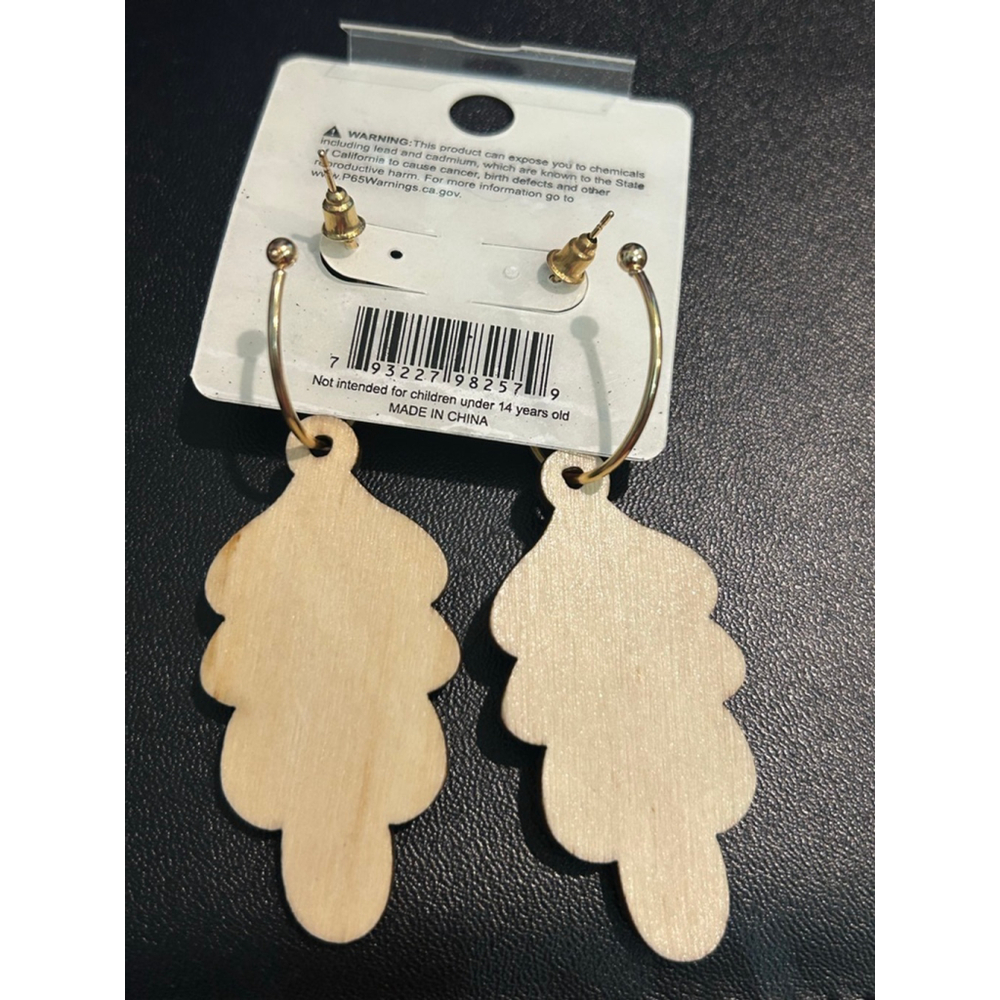 Women's Isabella New York Green & Purple Flower Drop Earrings, One Size - Picture 5 of 5